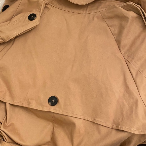 NEW MNG Mango suit belted trench coat tan brown Beige - Picture 2 of 6